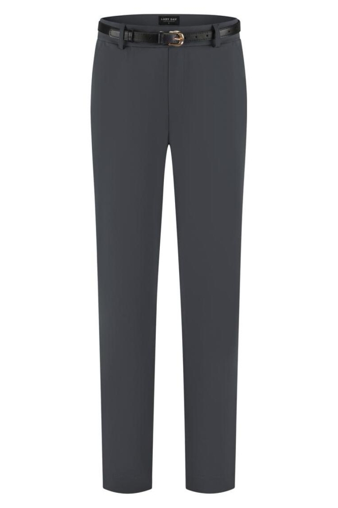 Lady Day grijze dames broek | Vooraanzicht
