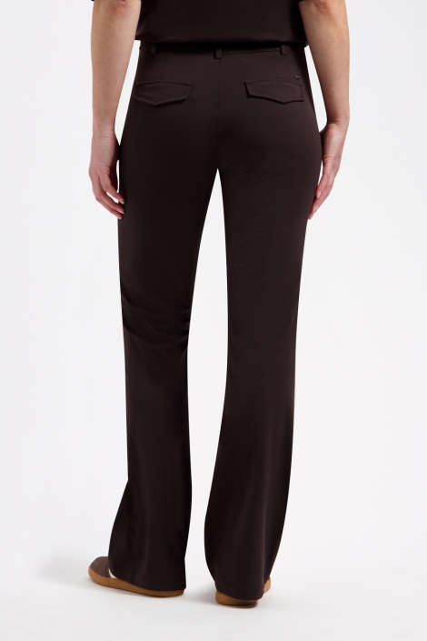 Lady Day bruine dames broek | Model achteraanzicht