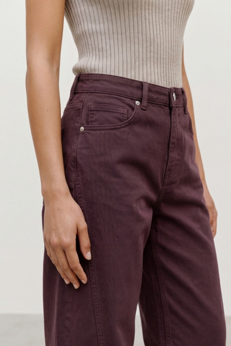 Vero Moda bruine dames jeans | Close up