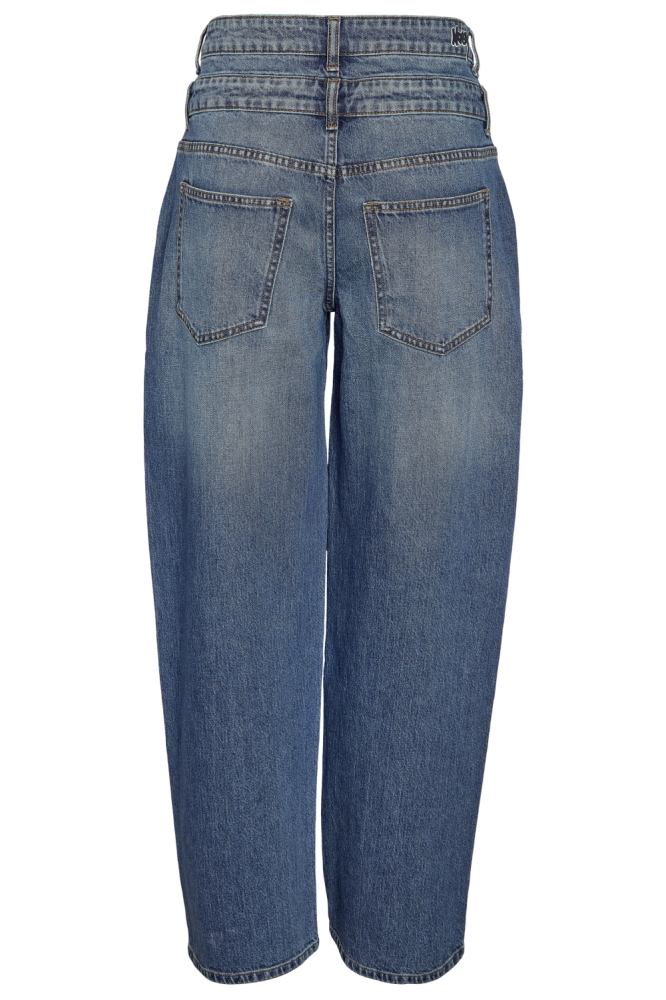 Noisy may blauwe dames jeans | Achteraanzicht