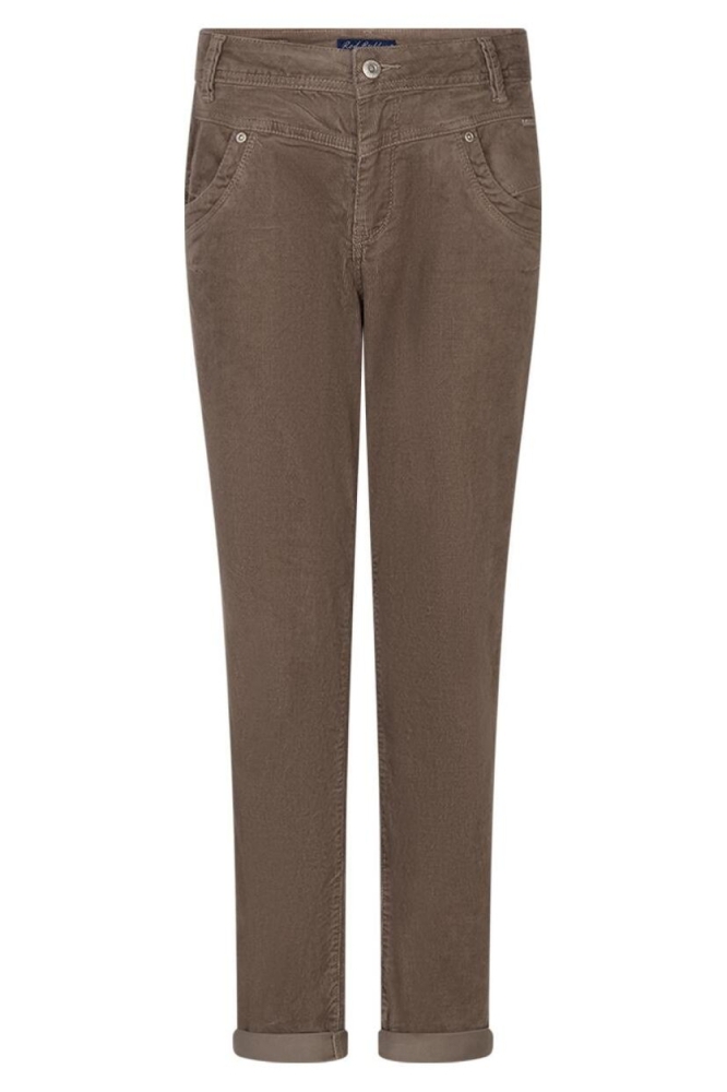 Red Button taupe dames broek | Vooraanzicht