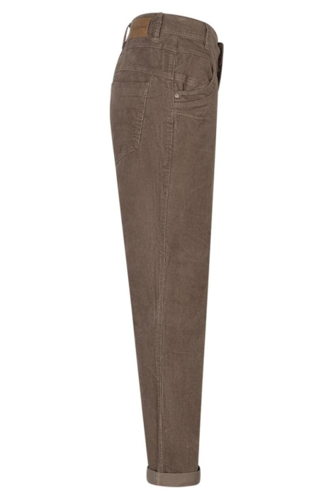 Red Button taupe dames broek | Zijaanzicht