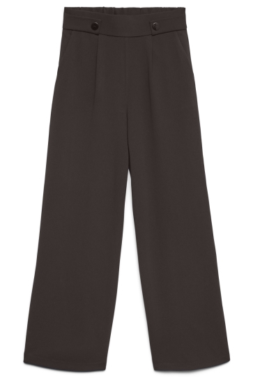 Vero Moda Broek VMMAY BUTTON PANTS JRS MFO 10341441 CHOCOLATE TORTE