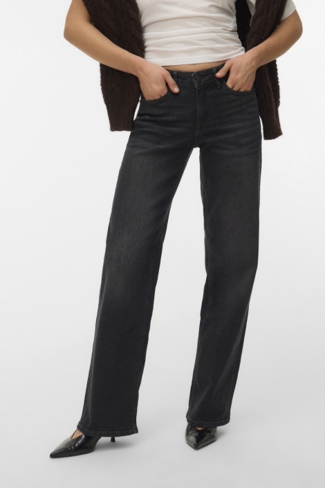Vero Moda grijze dames jeans | Model vooraanzicht