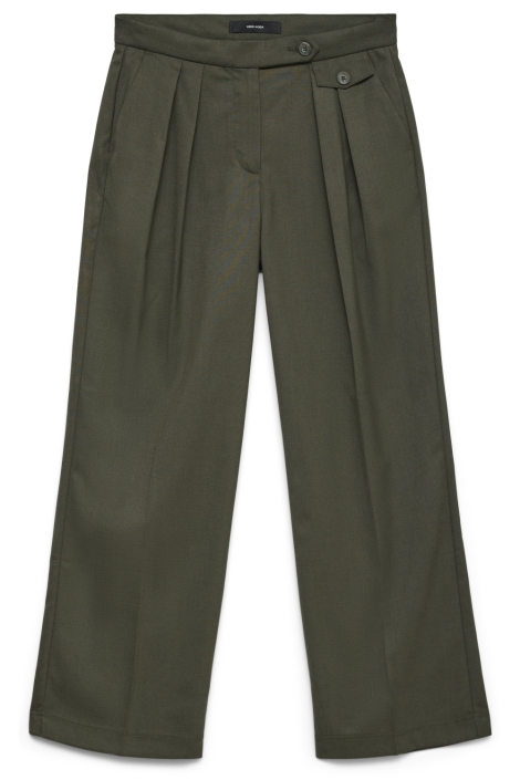 Vero Moda groene dames broek | Vooraanzicht