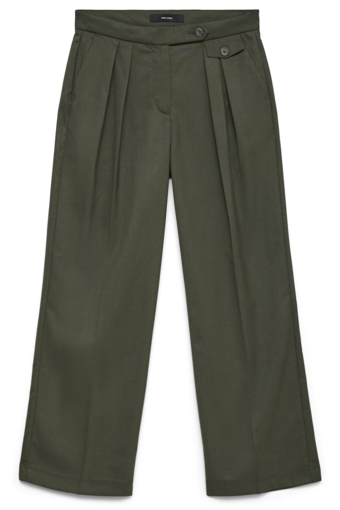 Vero Moda groene dames broek | Vooraanzicht