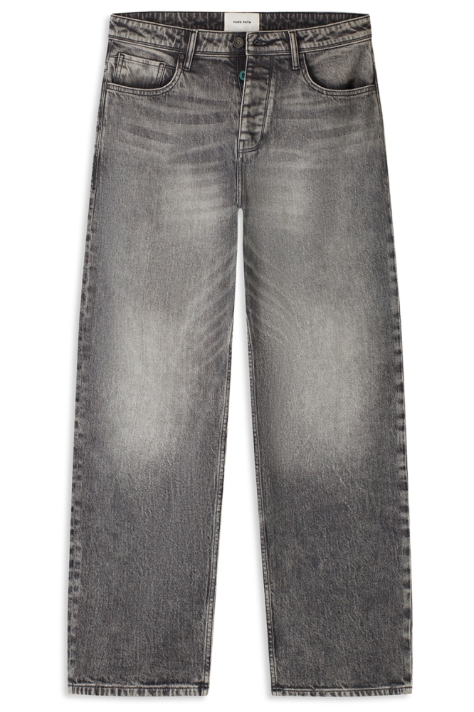 Pure Path zwarte heren jeans | Vooraanzicht