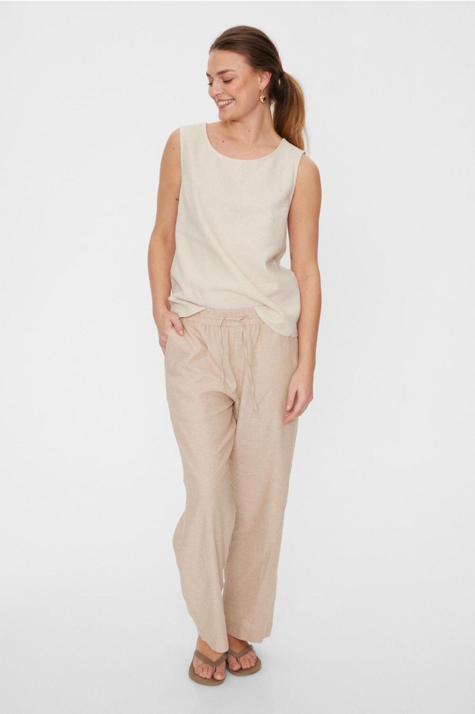 Freequent beige dames broek | Model
