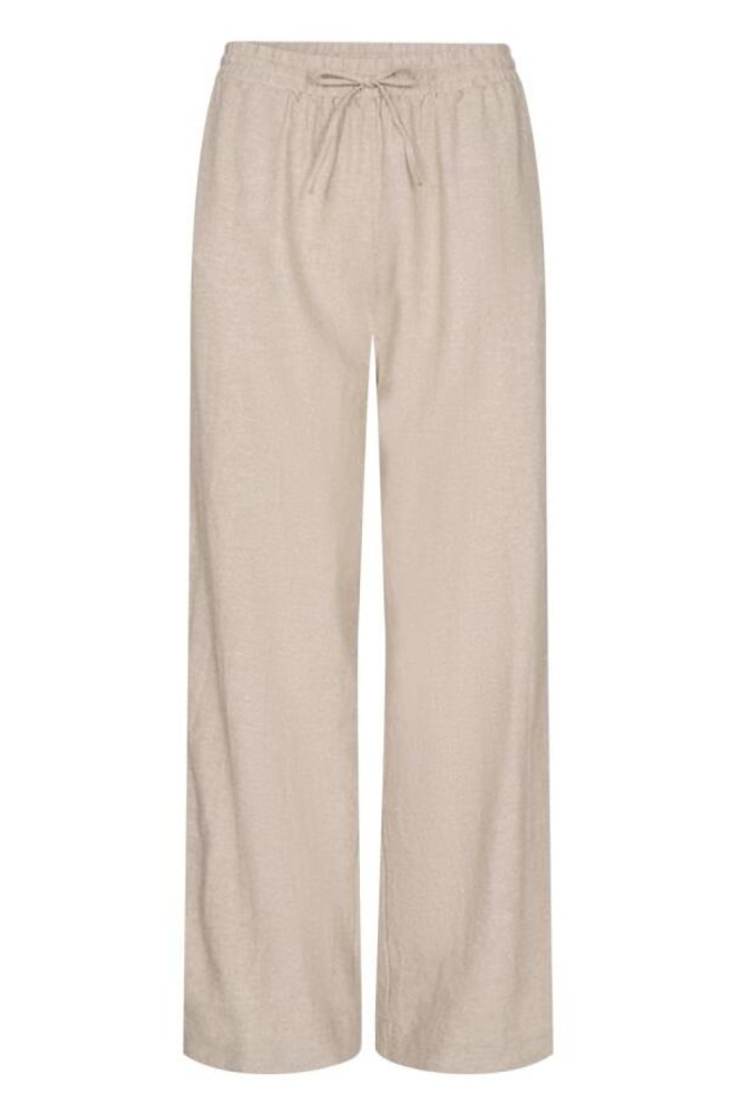Freequent beige dames broek | Vooraanzicht