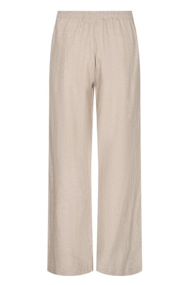 Freequent beige dames broek | Achteraanzicht