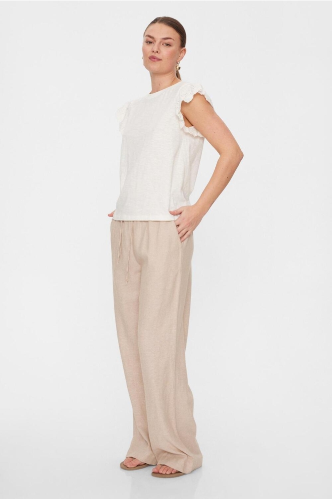 Freequent beige dames broek | Model
