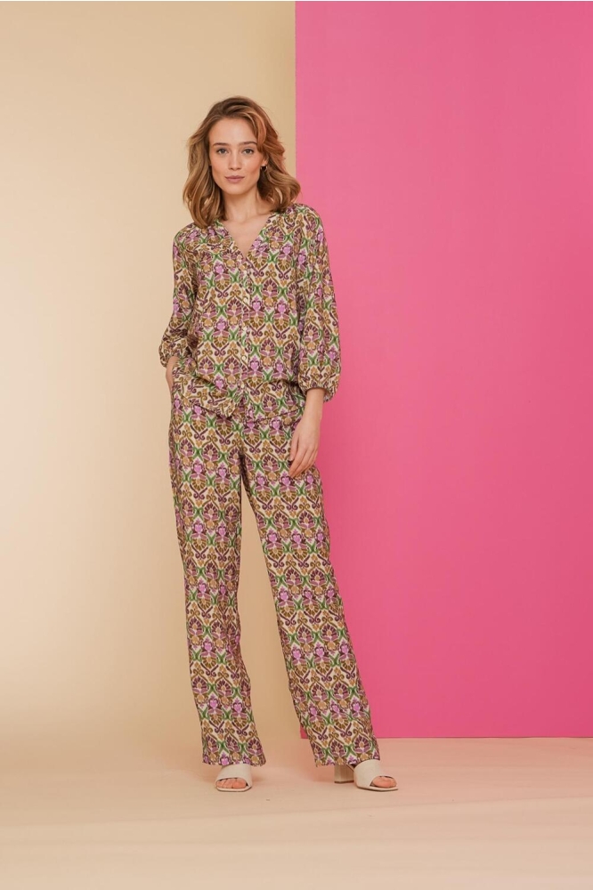 Geisha multi color dames broek | Model