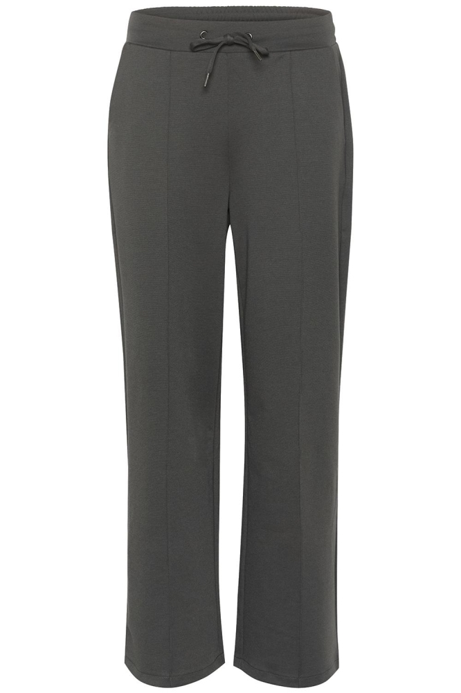 Kaffe grijze dames broek | Vooraanzicht