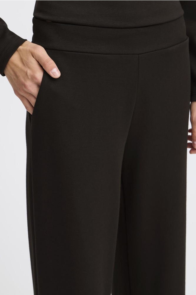 Ichi zwarte dames broek | Close up