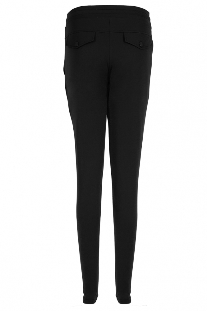 TQ Amsterdam zwarte dames broek | Achteraanzicht