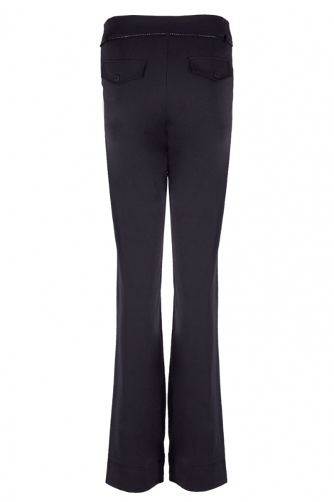 TQ Amsterdam zwarte dames broek | Achteraanzicht