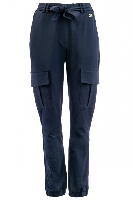 TQ Amsterdam blauwe dames broek | Vooraanzicht