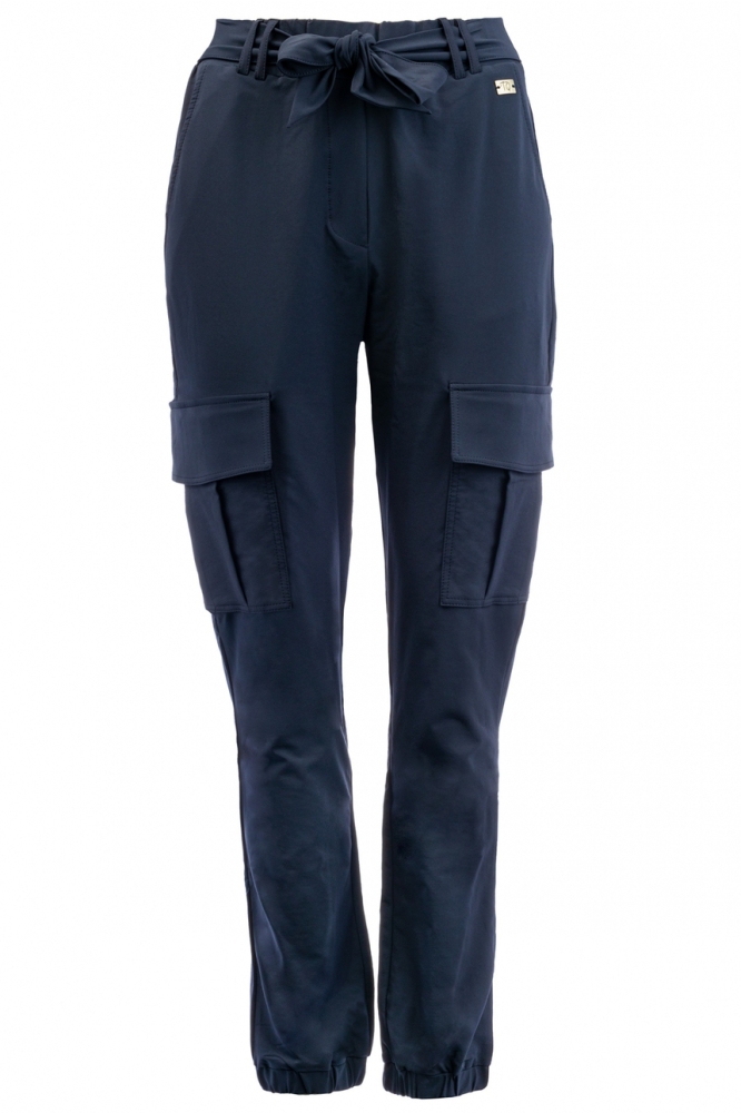 TQ Amsterdam blauwe dames broek | Vooraanzicht