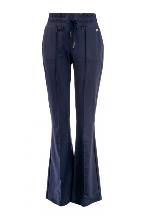 TQ Amsterdam blauwe dames broek | Vooraanzicht