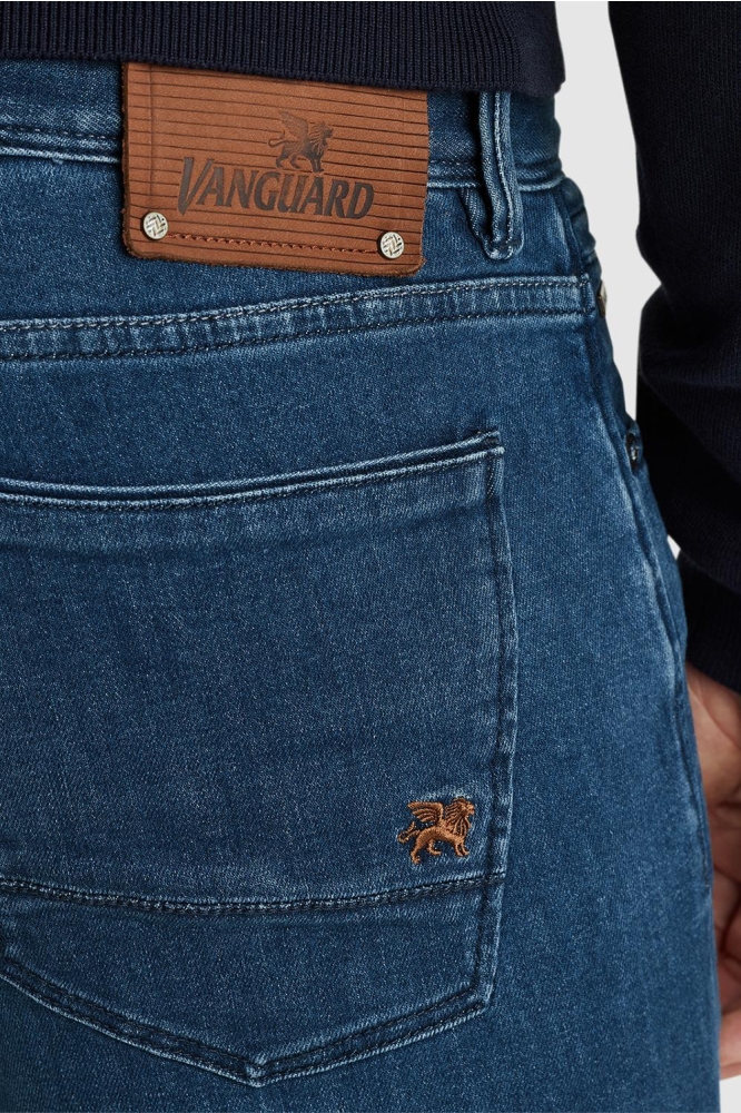 Vanguard blauwe heren jeans | Close up