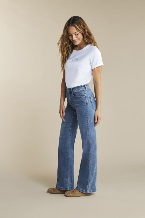 Red Button blauwe dames jeans | Model
