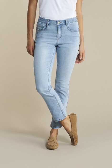 Red Button blauwe dames jeans | Model vooraanzicht