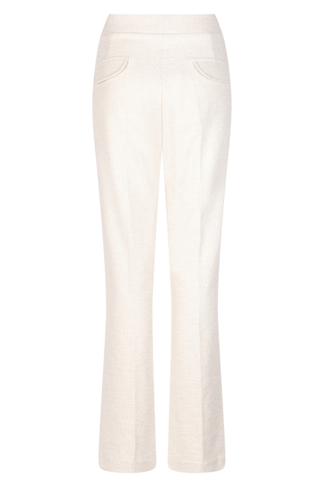 Zoso ecru dames broek | Achteraanzicht