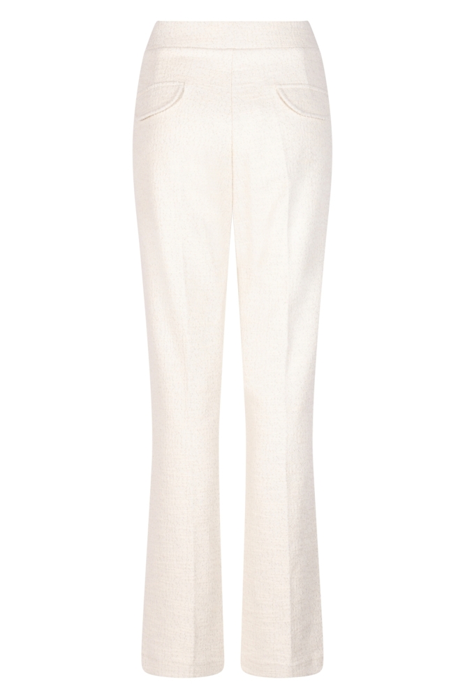 Zoso ecru dames broek | Achteraanzicht