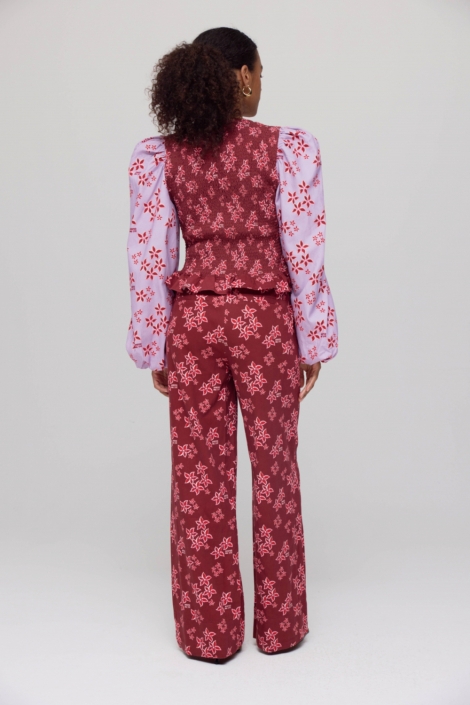 Harper & Yve roze dames broek | Model