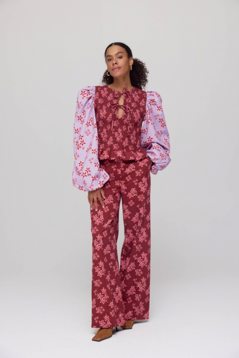 Harper & Yve roze dames broek | Model