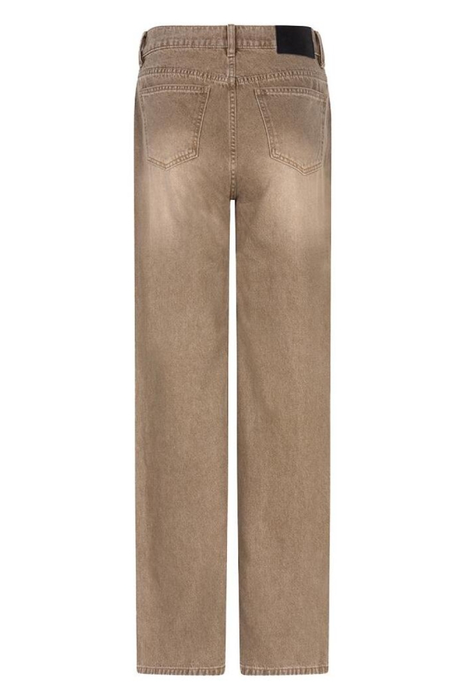 EsQualo camel dames jeans | Achteraanzicht