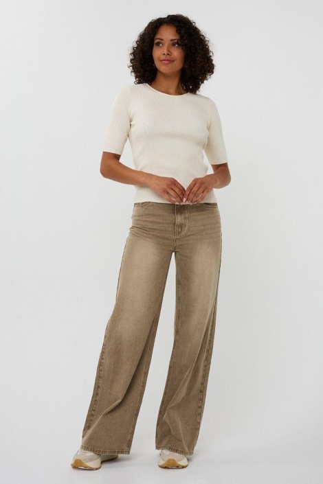 EsQualo camel dames jeans | Model