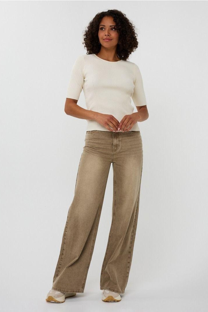 EsQualo camel dames jeans | Model