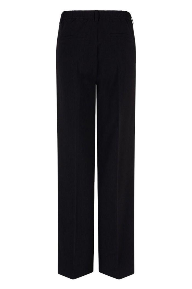 EsQualo zwarte dames broek | Achteraanzicht