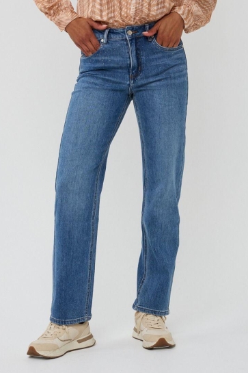 EsQualo Jeans TROUSERES STRAIGHT EMBELLISHED JEANS F25 12509 600 blue