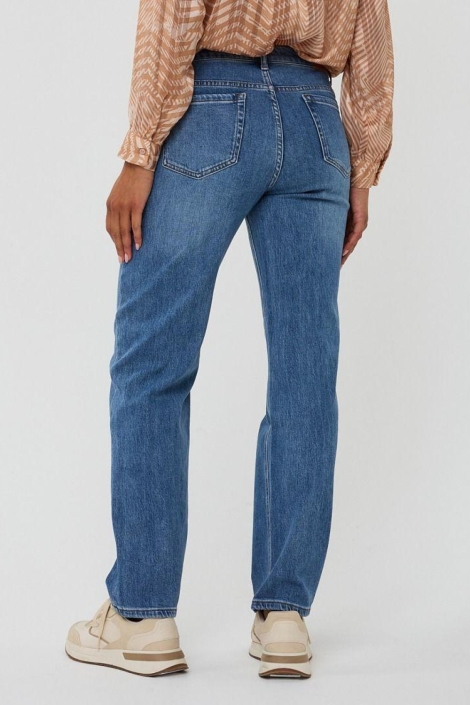 EsQualo blauwe dames jeans | Model achteraanzicht