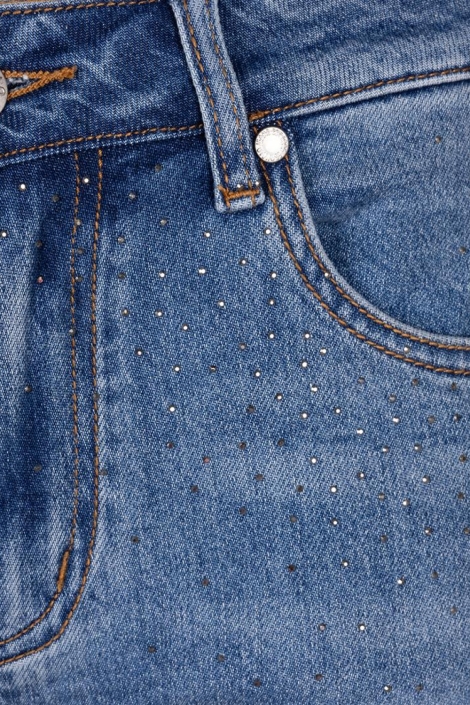 EsQualo blauwe dames jeans | Close up