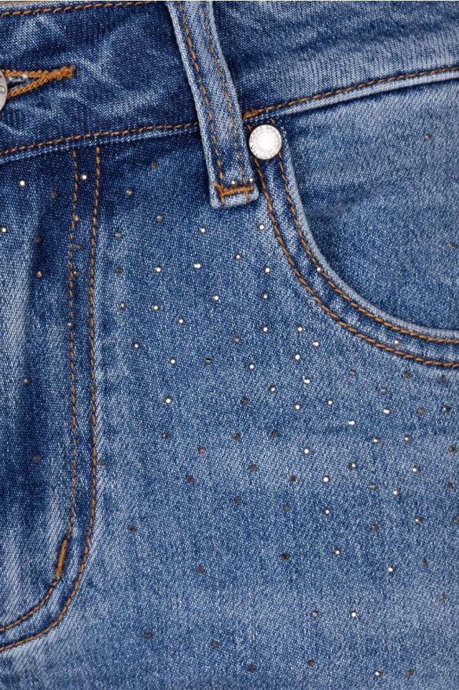EsQualo blauwe dames jeans | Close up