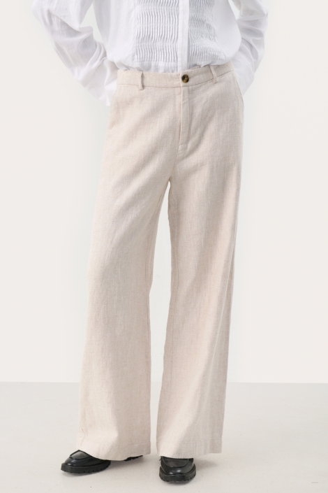 Part Two beige dames broek | Model vooraanzicht