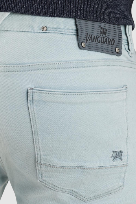Vanguard blauwe heren jeans | Close up