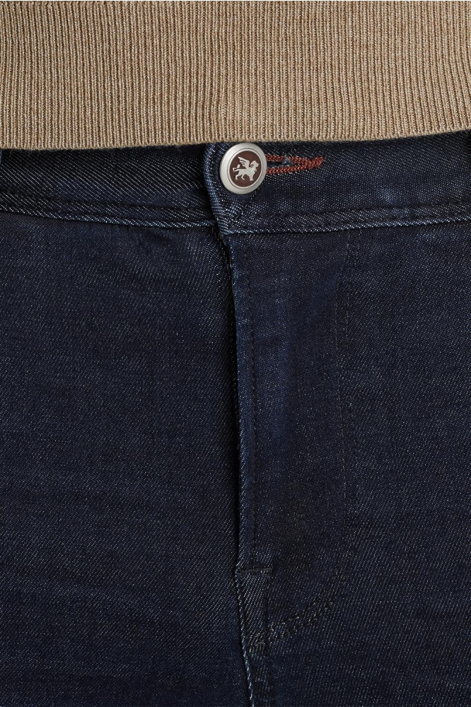 Vanguard blauwe heren jeans | Close up