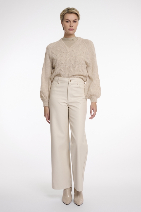 Rino & Pelle beige dames broek | Model