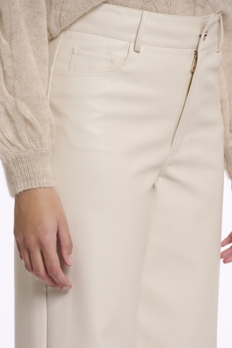 Rino & Pelle beige dames broek | Close up