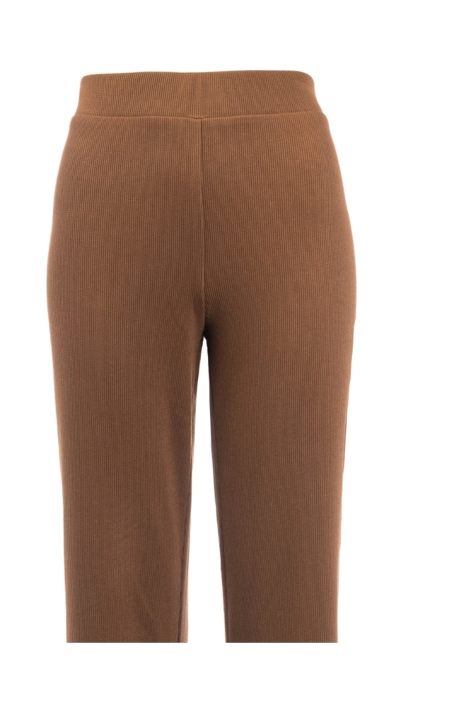 NED bruine dames broek | Close up
