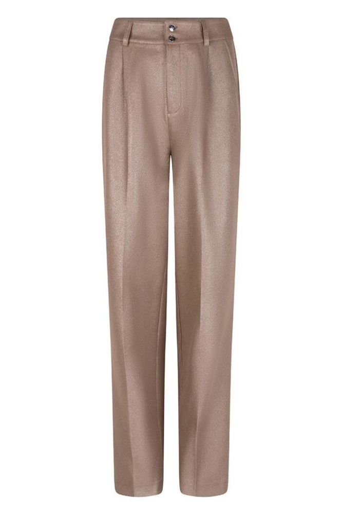 EsQualo gouden dames broek | Vooraanzicht