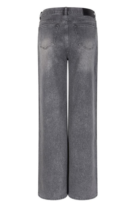 EsQualo grijze dames jeans | Achteraanzicht