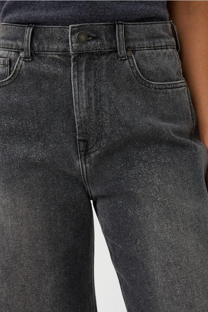 EsQualo grijze dames jeans | Close up