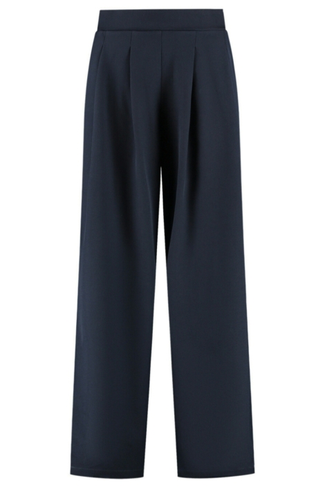 Studio Amaya blauwe dames broek | Vooraanzicht