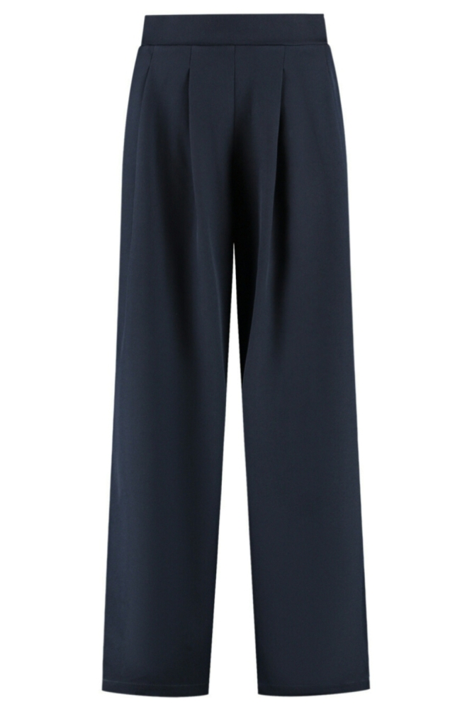 Studio Amaya blauwe dames broek | Vooraanzicht