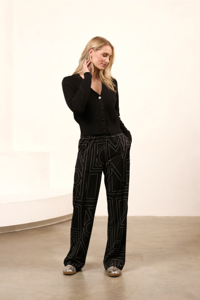 Lofty Manner zwarte dames broek | Model